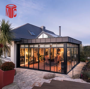 Triangular Ridge Sun Room Series Orangery Glasshouse Serres agricoles complètes à travées multiples facilement assemblées - Product Image 1