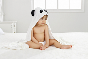 Éponge <span class=keywords><strong>en</strong></span> bambou bio <span class=keywords><strong>en</strong></span> gros panda conçu enfants <span class=keywords><strong>poncho</strong></span> serviette à capuche - Product Image 5
