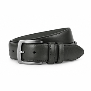 Ceintures en cuir véritable avec logo personnalisé, fabricant OEM, vente en gros, ceinture pour homme avec boucle en métal, finition premium, taille ajustable - Product Image 3