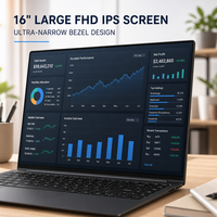 Nouvel ordinateur portable 16 pouces FHD IPS, processeur Intel Core I5-8210Y double cœur 1,6 GHz, 8 Go de RAM DDR3, Windows 11 Business, livraison directe d'usine