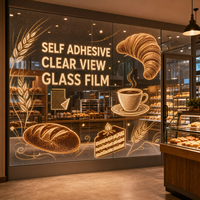 Film adhésif pour écran LED transparent pour la publicité sur les vitres des boulangeries