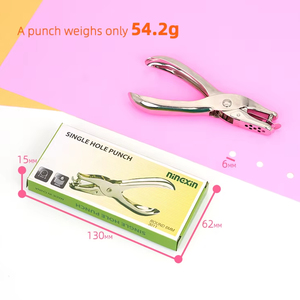 Perforatrice manuelle KAMEI 6 mm <span class=keywords><strong>1</strong></span>/4 po pour bricolage, pince perforatrice à <span class=keywords><strong>1</strong></span> <span class=keywords><strong>trou</strong></span>, machine à perforer le papier, capacité 10 feuilles - Product Image 5