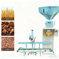 Machine d'emballage sans baril pour aliments en granulés (riz, maïs, blé) en plastique, capacités 5 kg, 10 kg, 20 kg, 25 kg, 50 kg