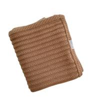 Couverture en tricot pour bébé, pour filles et garçons, en coton écologique, à carreaux nord-européens, chaude et confortable, pour poussette et lit bébé