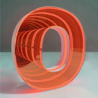 Letras de Canal LED Acrílicas 3D Luminosas Personalizadas para Publicidad, Efecto de Ilusión de Espejo Abisal, Impermeables, DC 12V para Iluminación de Paisajes