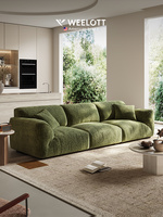 Nouvel ensemble de housses de canapé modulable WEELOTT en velours chenille 2025, anti-griffures, amovible, lavable, avec rembourrage en éponge pour salon