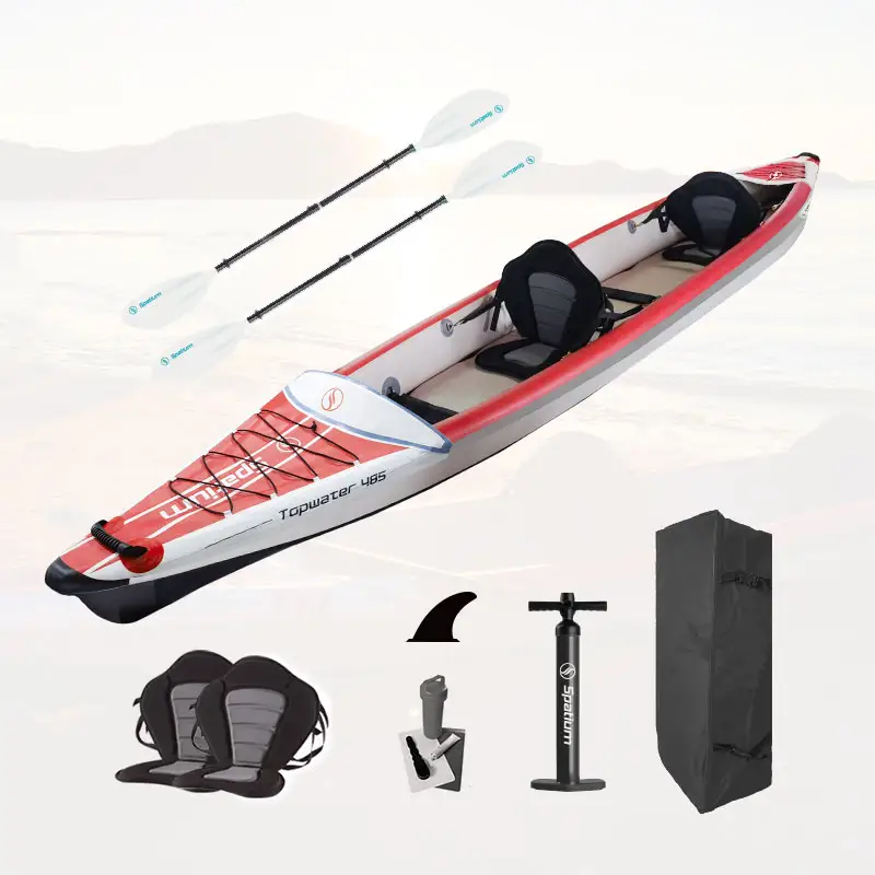Favorito 2024 nuevo diseño fábrica CE inflable kayak canoa paleta inflable Mar Océano agua gota puntada KAYAK