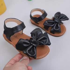 Sandales plates simples et tendance pour filles, avec nœud, pour enfants - Product Image 4