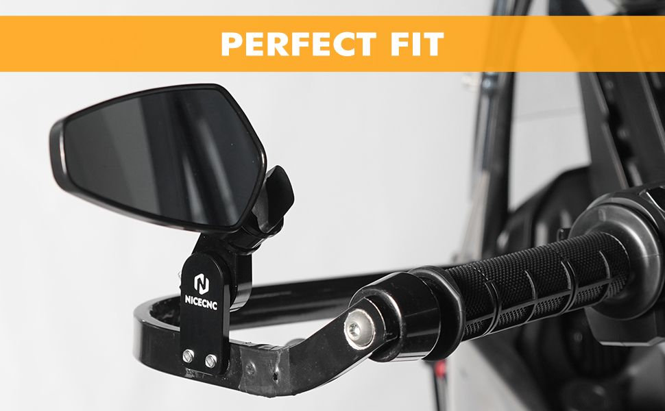 Nicecnc Quick Flip Motorcycle Mirror Mount Kit - Replacement Side