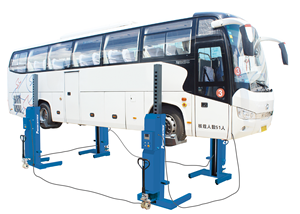 Élévateur de bus et de camion élévateur de véhicule lourd combiné palan de stationnement à 4 poteaux élévateur à colonne mobile mécanique - Product Image 2