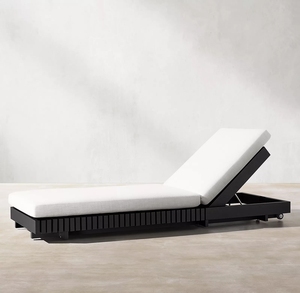 Chaise longue <span class=keywords><strong>de</strong></span> <span class=keywords><strong>jardin</strong></span> européenne moderne en aluminium Chaise longue côté piscine Chaise longue d'extérieur pour les loisirs Chaise longue <span class=keywords><strong>de</strong></span> soleil - Product Image 3