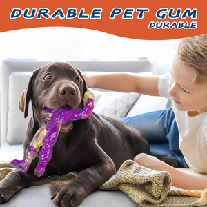 Giocattolo di cane resistente in Nylon per masticare carne di manzo indistruttibile giocattolo per cani grandi giocattoli interattivi per cani - Product Image 3