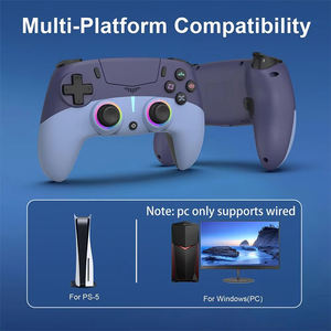 CM-P501 <b>Wireless</b> BT Game <b>Controller</b> with RGB Lighting Eco-Friendly High Effect Triggers Joystick for P5 IOS Android PC - Product Image 5