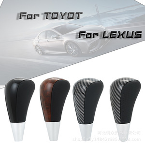Car Gear <b>Knob</b> Carbon Fiber Leather Ergonomic <b>Shift</b> <b>Knob</b> For Toyota Lexus Cars - Product Image 2
