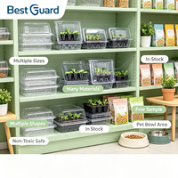 Bandeja de Plástico Personalizada para Semilleros, Contenedor de Vivero para Plantas, Tamaño y Forma Personalizados, PET