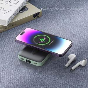 Banco de Energía Inalámbrico Magnético con Pantalla LED de 10000 mAh, Carga Rápida para Teléfono, Auriculares, Reloj, en el Auto, Viajes de Negocios, Alibaba - Product Image 3