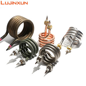 LJXH 220V/380V Distillateur d'eau électrique Élément chauffant 2.5kw/3kw/4.5kw Spiral 201 Stainless Steel Immersion Heater Pipe - Product Image 1
