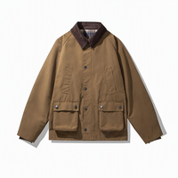 Veste Trench-Coat de Travail Imperméable Double Boutonnage Coupe Slim Style Chasse Enduite de Cire – Vente en Gros Usine