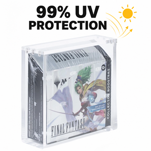 Boîte de présentation en acrylique résistante aux UV à 99 % pour Magic Gathering Final Fantasy Collector Booster Box avec couvercles magnétiques - Product Image 1