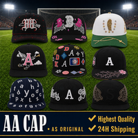 Casquettes Snapback de l'équipe de basketball AA avec logo brodé sur toute la surface, style Hip Hop et Streetwear, vente en gros 59fifty Designs
