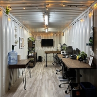 Maison préfabriquée écologique mobile modulaire intelligente chinoise 2025, conteneur, café, cabine, fourgon, espace en verre, capsule préfabriquée