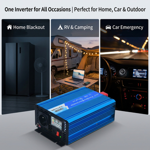 <span class=keywords><strong>Onduleur</strong></span> intelligent à onde sinusoïdale pure 1000W avec écran LCD, chargeur 12V 24V 48V vers 220V 110V CA, convertisseur <span class=keywords><strong>UPS</strong></span> pour batterie solaire domestique - Product Image 2