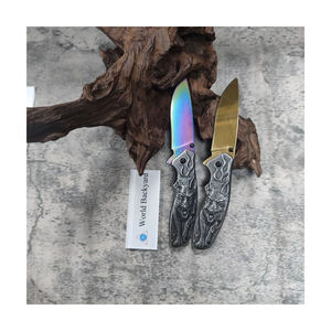 Cuchillo plegable de lobo creativo al aire libre OEM/ODM, cuchillo de bolsillo multifuncional de acero inoxidable - Product Image 1