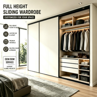 Armoire coulissante en bois écologique sur mesure, design moderne, gain de place, rangement autonome pour hôtel et usage domestique