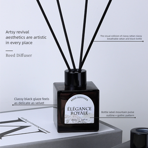 Tùy Chỉnh Nhãn Hiệu Riêng Bán Buôn Sang Trọng Nhà Phòng Hương Thơm 200Ml Hương Liệu <span class=keywords><strong>Reed</strong></span> Khuếch Tán Bộ Với Gậy - Product Image 5