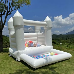 Château <span class=keywords><strong>gonflable</strong></span> blanc pour extérieur, château <span class=keywords><strong>gonflable</strong></span> pour enfants, château <span class=keywords><strong>gonflable</strong></span> <span class=keywords><strong>Minnie</strong></span> pour mariage avec piscine, vente en gros de ballons - Product Image 1