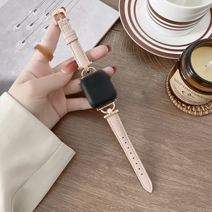 Correas de reloj de negocios suaves y suaves para <span class=keywords><strong>Apple</strong></span> PU correa de pulsera de repuesto 38 42mm correas de reloj de cuero para Galaxy <span class=keywords><strong>Watch</strong></span> 5 - Product Image 4