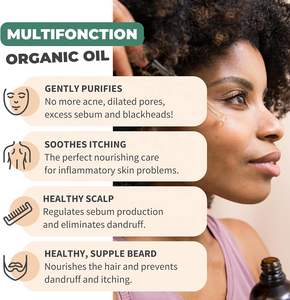 Huile de Nigelle 100% Pure, Pressée à Froid et Biologique pour la Croissance Capillaire, des Cheveux Sains, une Peau Éclatante, le Renforcement de l'Immunité et le <span class=keywords><strong>Bien</strong></span>-être Quotidien - Product Image 2