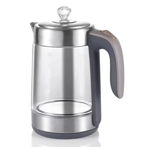 Bouilloire électrique sans fil 2L en acier inoxydable avec corps en verre, arrêt automatique, protection contre l'ébullition à sec, usage domestique - Product Image 2