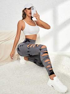 Nouvelle Arrivée 2026 – Leggings de Yoga Tie-Dye Taille Haute Effet Push-Up avec Découpes Latérales Sans Coutures pour Femmes - Product Image 2