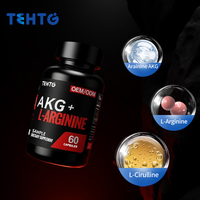 Complément alimentaire sportif personnalisé en capsules de L-Arginine et L-Citrulline pour adultes, pour favoriser la récupération et la croissance musculaire