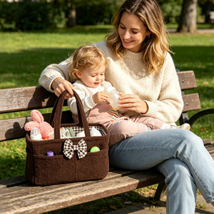 <span class=keywords><strong>Sac</strong></span> de rangement portable pour couches, 6 poches latérales, grand <span class=keywords><strong>sac</strong></span> de rangement multifonction, organiseur de couches pour bébé, essentiel pour les voyages - Product Image 5