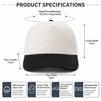Casquettes de baseball populaires de haute qualité, taille adulte standard 58 cm, ajustables 56-60 cm, vente en gros de casquettes de baseball en Chine