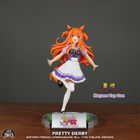 Vente en gros de figurines d'anime officiellement autorisées UmaMusume Pretty Derby Mayano Top Gun, modèle de collection en PVC et ABS, emballage d'origine