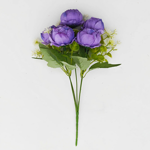 Fleurs Artificielles de Pivoines en Soie Très Demandées pour Décoration Intérieure, Bouquets de 5 Têtes - Product Image 5