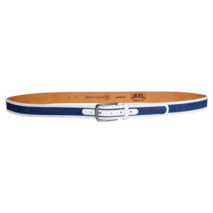 Ceinture en cuir blanc et bleu pour homme Swindon - Product Image 6
