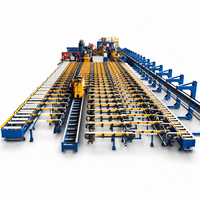 Table de refroidissement pour extrusion d'aluminium 600T, 38KW 380V, avec table de dévidage PLC et ligne de convoyage avec tireur pour le marché africain