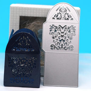 Boîte de pochoirs découpés, dossier de gaufrage, matrices de découpe en métal, modèles pour albums photo et <span class=keywords><strong>scrapbooking</strong></span> - Product Image 2