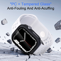 Coques de montre en PC rigide incassable, peintes par pulvérisation, avec protection d'écran pour iWatch 12 46mm 42mm, vente en gros, personnalisables