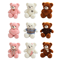Peluche Ours en Peluche Cœur avec Logo Personnalisé, Poupée en Peluche Ours Créatif pour Sac, Coussin Animal en Peluche, Cadeau Mignon, Peluche Douce en Coton