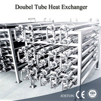 JOSTON Ss316l Condenseur en coquille et sip Échangeur de chaleur à double tube Concentré de pâte de tomate Confiture de sauce ketchup
