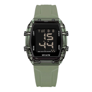 นาฬิกาดิจิตอลสายรัดยางกันน้ำทันสมัยทันสมัยสำหรับกิจกรรมออกกำลังกาย - Product Image 1