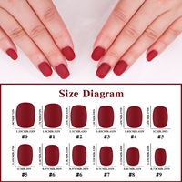 576 faux ongles à presser, 24 faux ongles brillants et mats de couleur unie, forme squoval, couvrance totale, réutilisables, artificiels, pour femmes, DIY