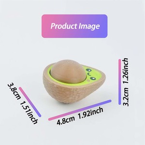 Giocattolo antistress a forma di avocado in PU, simpatico giocattolo da premere per decorare la scrivania, unisex - Product Image 5
