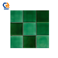 Carreaux d'intérieur en porcelaine Sinray, imitation métal, surface brillante, antibactériens, antidérapants, résistants à l'usure, résistants aux acides, épaisseur 6 mm