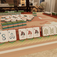 Jeu de Mahjong Américain Personnalisé en Gros, 160 Tuiles, Thème Cowboy Western, Tuiles de Mahjong en Acrylique, Jeu de Table Familial